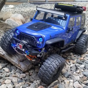 BRILLIANT BLUE LIGHT BAR Crawler - Black Housing
